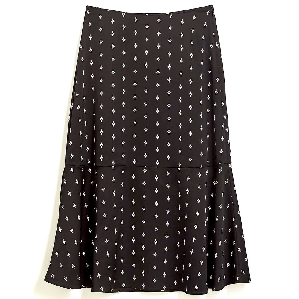 NWT LOFT Plus Crane Fluted Midi Skirt